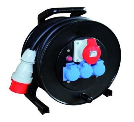 Walther 39100502250310 400V 25m H07RN-F5G2,5 5x16A cable reel