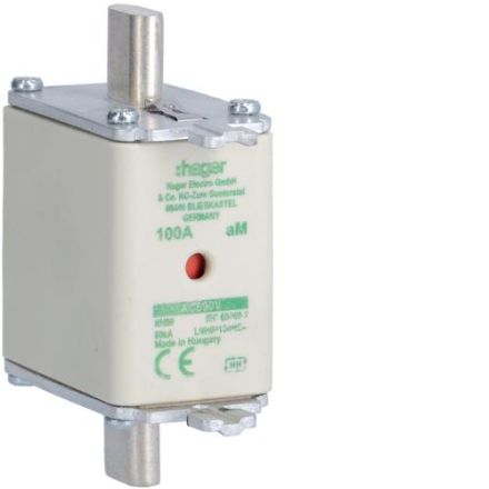 Hager LNH00100M6A NH fuse link NH00 aM 690V 100A K-detector
