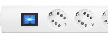 Kopp 233802006 DUOversal Plus 3-way white 1.4m power strip