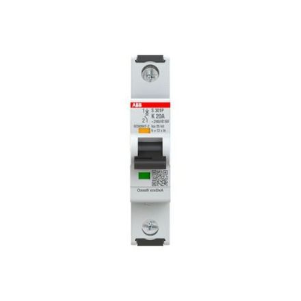 ABB Stotz-Kontakt 2CDS381001R0487 S301P-K20 K25kA 20A 1P circuit breaker