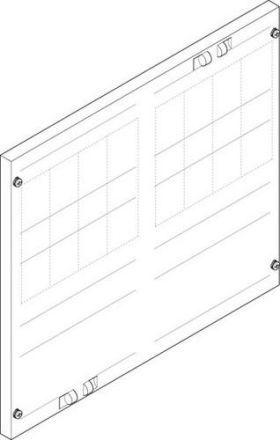ABN 500x450mm 2FB/3RE 60mm 5-pin NH00/000 cover plate ( FAP23709N )