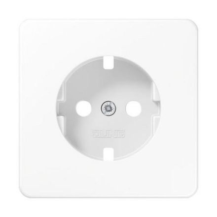 Jung CD520WWEDVPL cover for SCHUKO® sockets, Duroplast, CD series, alpine white