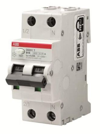ABB Stotz-Kontakt 2CSR255488R1165 DS201AT-B16A/0,03AP-R 6kA 1P+N FI/LS switch