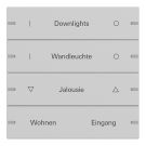 GIRA 5034915 rocker set writable for push button sensor 4 | 4-way | matt gray