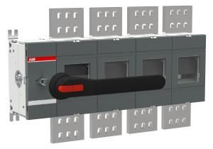 ABB Stotz-Kontakt OT2500EP04P, load-break switch 4-pole 2500A with handle and shaft, 1SCA118460R1001