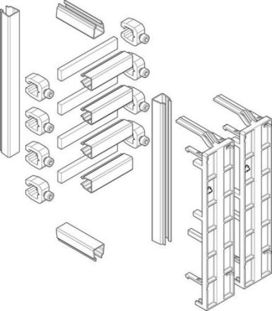 ABN Schr/Schr 250A 4-pole busbar connection set (GSV401N)