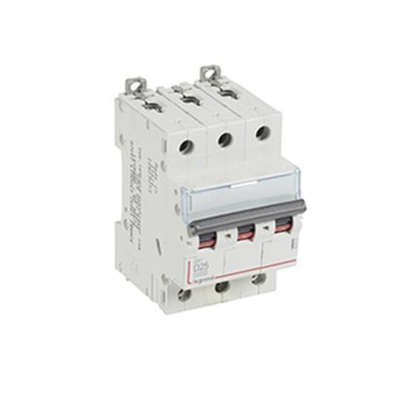 Legrand 409501 Circuit breaker DX3 D25A 3P 10KA 3M