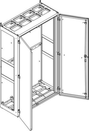ABN WxHxD: 1090x1890x500mm-open Br.4 floor-standing housing (NS412EB)