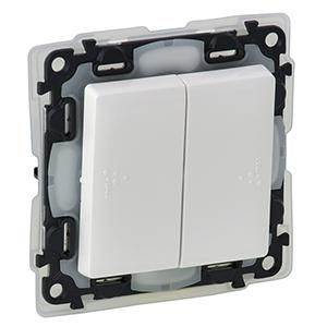 Legrand 752158 double changeover switch Valena Life IP44 UW, (white)