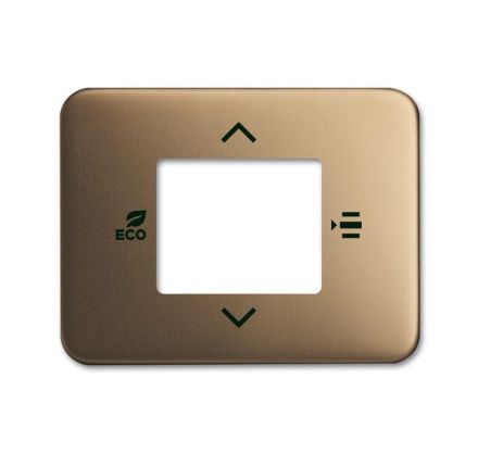 Busch-Jaeger 6109/03-21 Central plate for room temperature controller or room temperature controller with CO2/humidity bronze