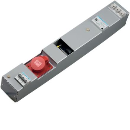 Hager ZAH018L power strip 1xCEE 16A top hat rail 160x100x710