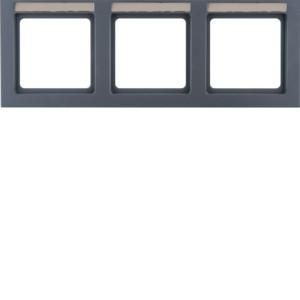 Berker 10236086 3-way wr Q.3 anthracite including frame
