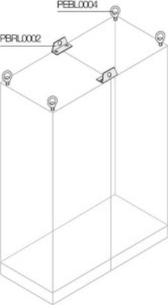 ABB Striebel & John PBRL0002 Transport bracket for bayed cabinets, 2 pieces, 1STQ008116A0000