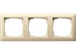 Gira 021301 3-way cover frame Standard 55 cream white