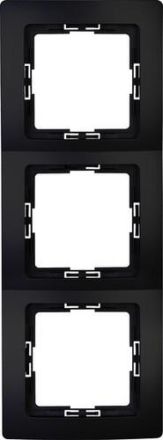 Kopp 308650062 PARIS 3-way matt black cover frame