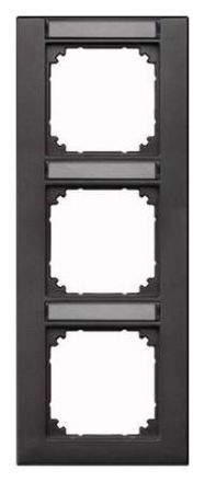 MERTEN 476314 frame 3-way vertical anthracite M-PLAN