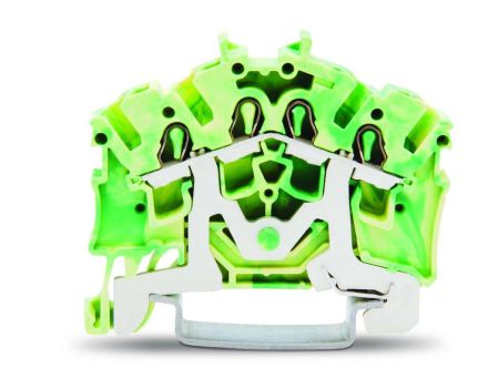 Wago 2002-6407 TOPJOB green-yellow 4 conductor protective conductor terminal