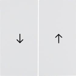Berker 16258989 Rocker switches with imprint symbol arrow polar white, glossy Berker S.1/B.3/B.7