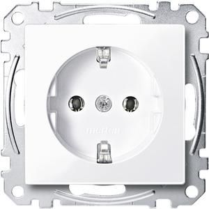 MERTEN MEG2401-0325 SCHUKO socket active white glossy