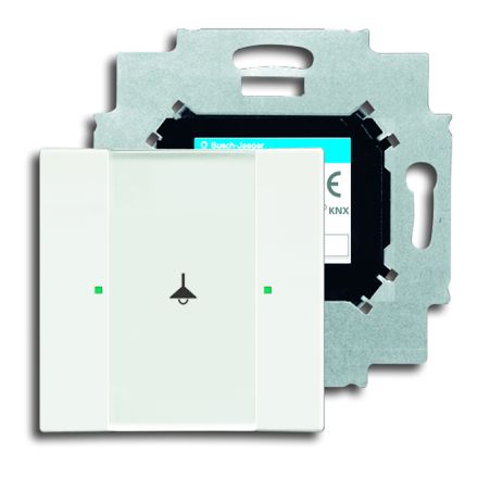 BUSCH-JAEGER 6125/01-884 KNX push button sensor | 1-way | studio white matt