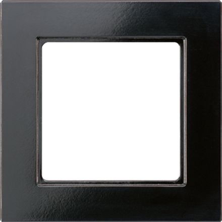 Jung AC581SW frame 1-way, vertical and horizontal mounting, Duroplast, A CREATION, black