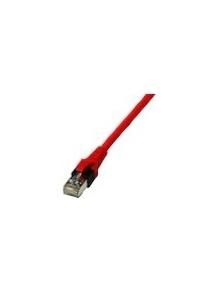 PROTEC.net 05300583 Cat6A-ISO 4P26 S/FTP 2xRJ45 0.5m patch cable halogen-free red