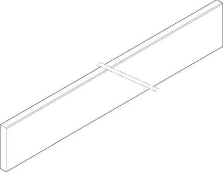 ABN 3FB 60x10x745mm horizontal CU-rail (XCUW163)