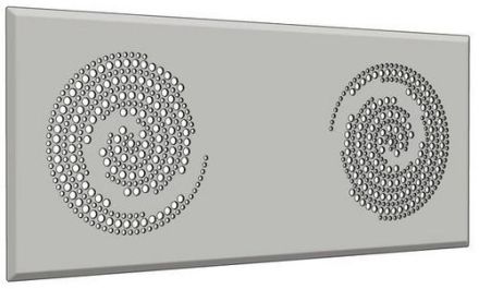 Glen Dimplex 377390 DVG DW Circles Double Valve Grille