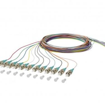 METZ CONNECT ST connector G50/125 OM3 2.0m fiber optic pigtail, 150M1AO0020E