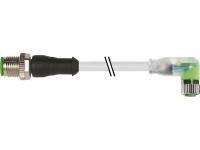 Murrelektronik 7000-40641-2100100 . 90° A-kod. LED PVC 3x0.25 gr UL/CSA 1m circular connector