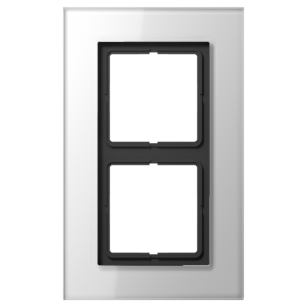 Jung LSP982GLWW glass frame 2-way, vertical and horizontal mounting, glass, LS PLUS, alpine white