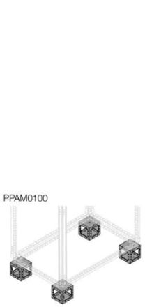 ABB Striebel & John 1STQ002406M0000 PPAM0100A Base H. 100mm(PK=4pcs.) Corner part