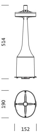Siteco 5XMOD540T21 Module 540 made of die-cast aluminium, painted RAL9005, empty housing