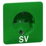 Hochköpper 00800011 D 80.6611 SV green socket SCHUKO