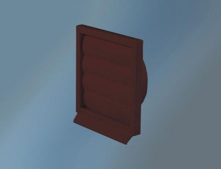 Quellmalz 12.44001B Ventilation grille plastic 150 BROWN