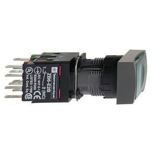 Schneider Electric XB6DF3B5B green rectangle. Illuminated push button