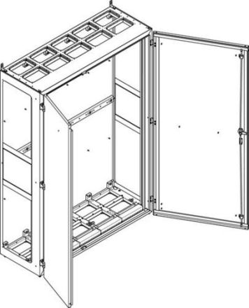 ABN WxHxD: 1340x1890x500mm-open Br.5 floor-standing housing (NS512EB)