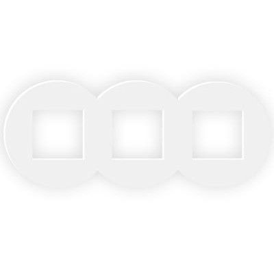 EFAPEL SV TRIPLE FRAME MATTE WHITE