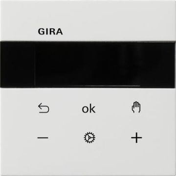 Gira 5393112 S3000 RTR display surface switch pure room temperature controller