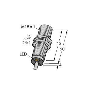 Turck 1635120 BI5U-M18-AN6X Inductive sensor