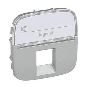 Legrand 755477 Cover Valena Allure RJ11/RJ45 BF 1F AL , (aluminium)