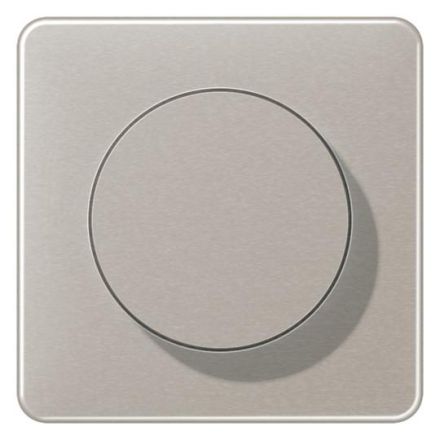 Jung CD1740PT cover with rotary knob, CD series, platinum