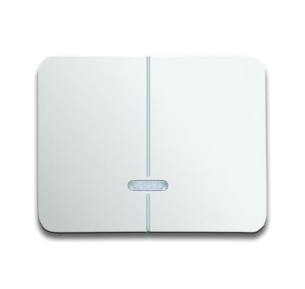 Busch-Jaeger 6545-24G control element, with glow lamp studio white high gloss