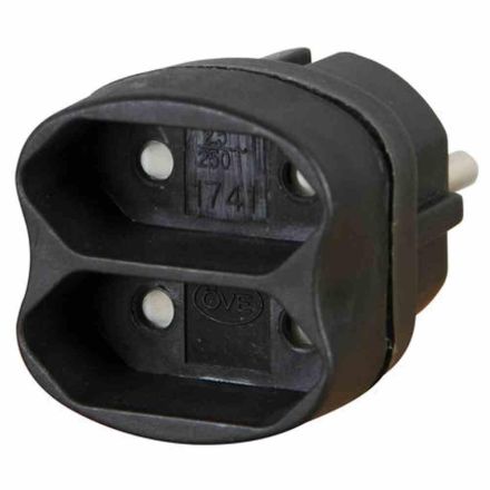 Kopp 174105004 double plug black