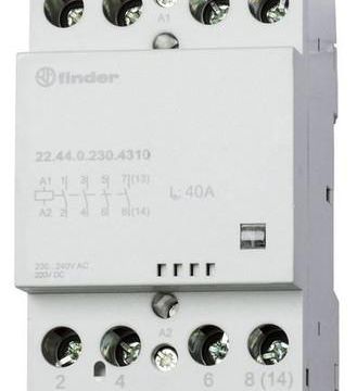 Finder 22.44.0.230.4310 Installation contactor 4S 40A coil 230VAC/220