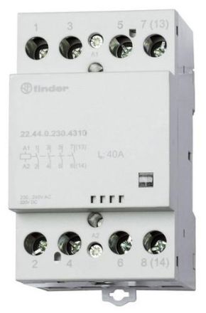 Finder 22.44.0.230.4310 Installation contactor 4S 40A coil 230VAC/220