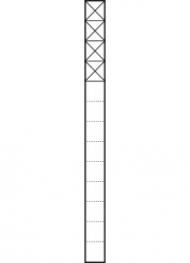 Siedle KSF 613-4 W communication pedestal freestanding in white