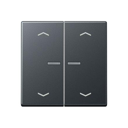 JUNG BTA17102BFPANM described. Touch sensor HOME Series A | 1-way, arrows, thermoplastic | matt anthracite