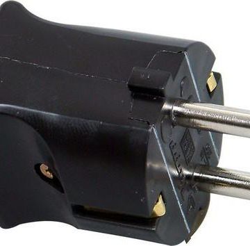 Kopp 170205010 (folding plug) 16A black SCHUKO plug