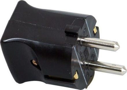 Kopp 170205010 (folding plug) 16A black SCHUKO plug